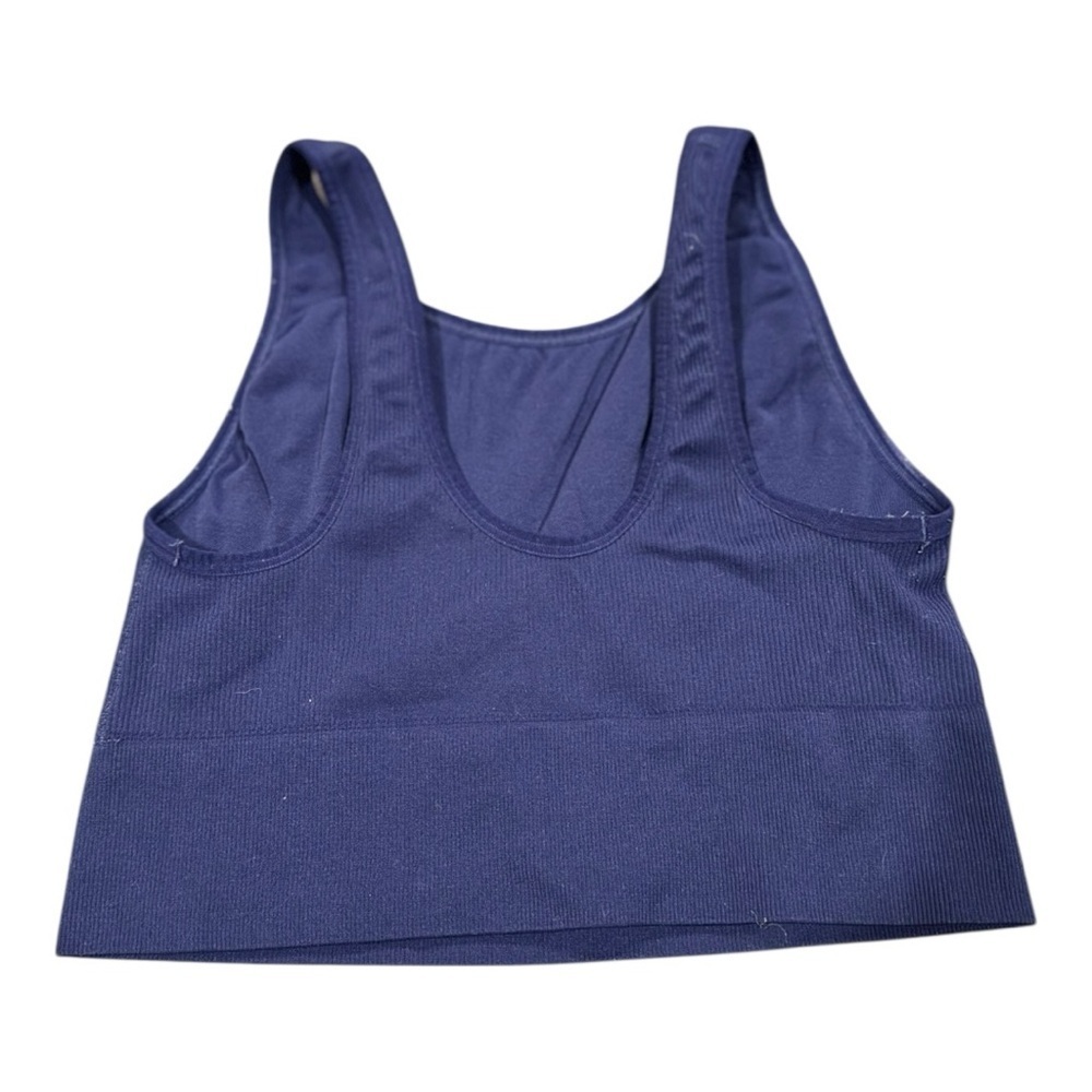 Navy Blue Women's Sports Bra - Picture 2 of 3